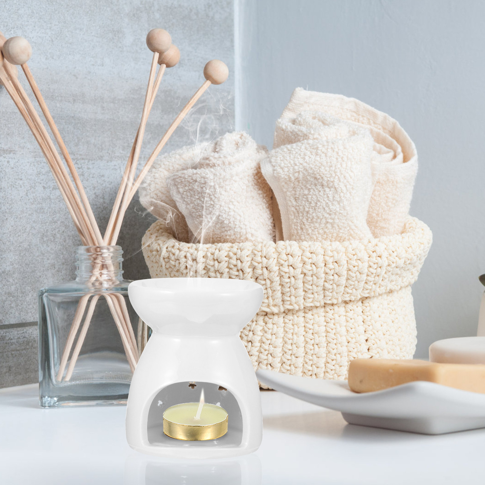 Home Fragrance Oils For Oil Burners - Ceramic Tealight Essential Oil Burner Aroma