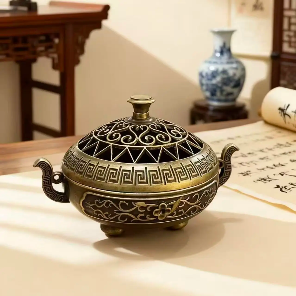 Copper incense burner, Chinese - Home Fragrance Vanilla Cashmere 리뷰 및 가격