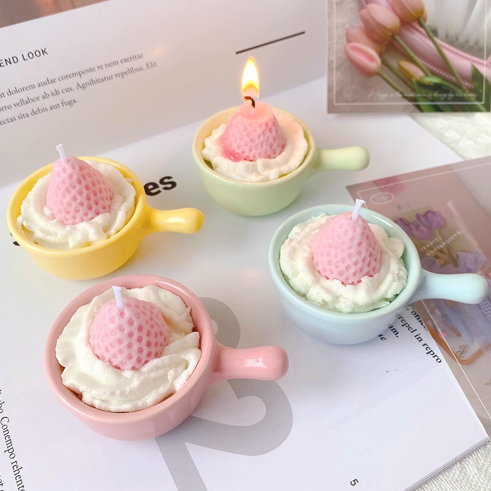 1Pc Strawberry Cup Cake Scente - Home Fragrance English Pear And Freesia 리뷰 및 가격
