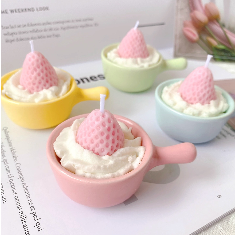1Pc Strawberry Cup Cake Scente - Home Fragrance English Pear And Freesia 리뷰 및 가격