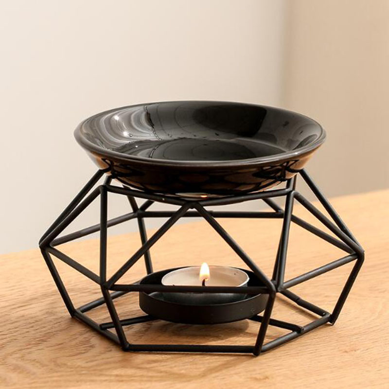 Ceramic Bowl Iron Rack Black C - Home Fragrance Oils For Oil Burners 리뷰 및 가격